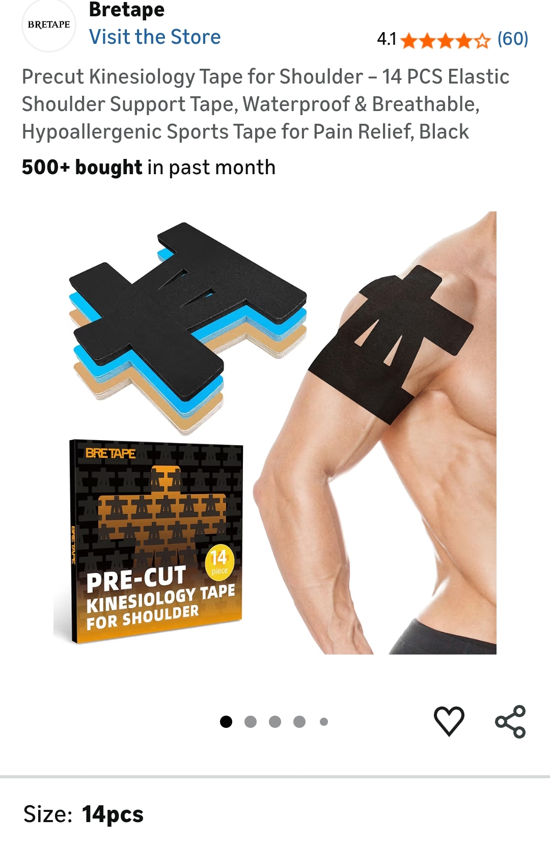 kinetic tape shoulder