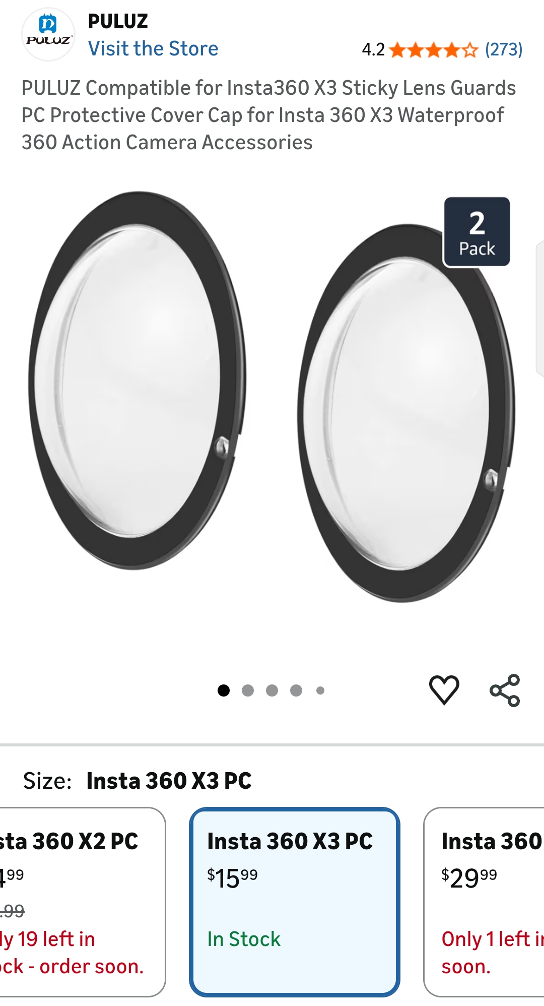 insta 360 x3 lens guard