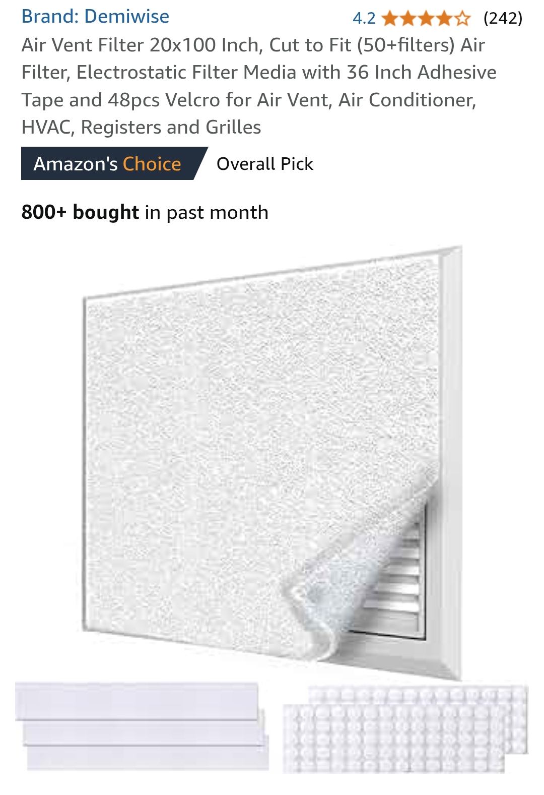 air vent filters