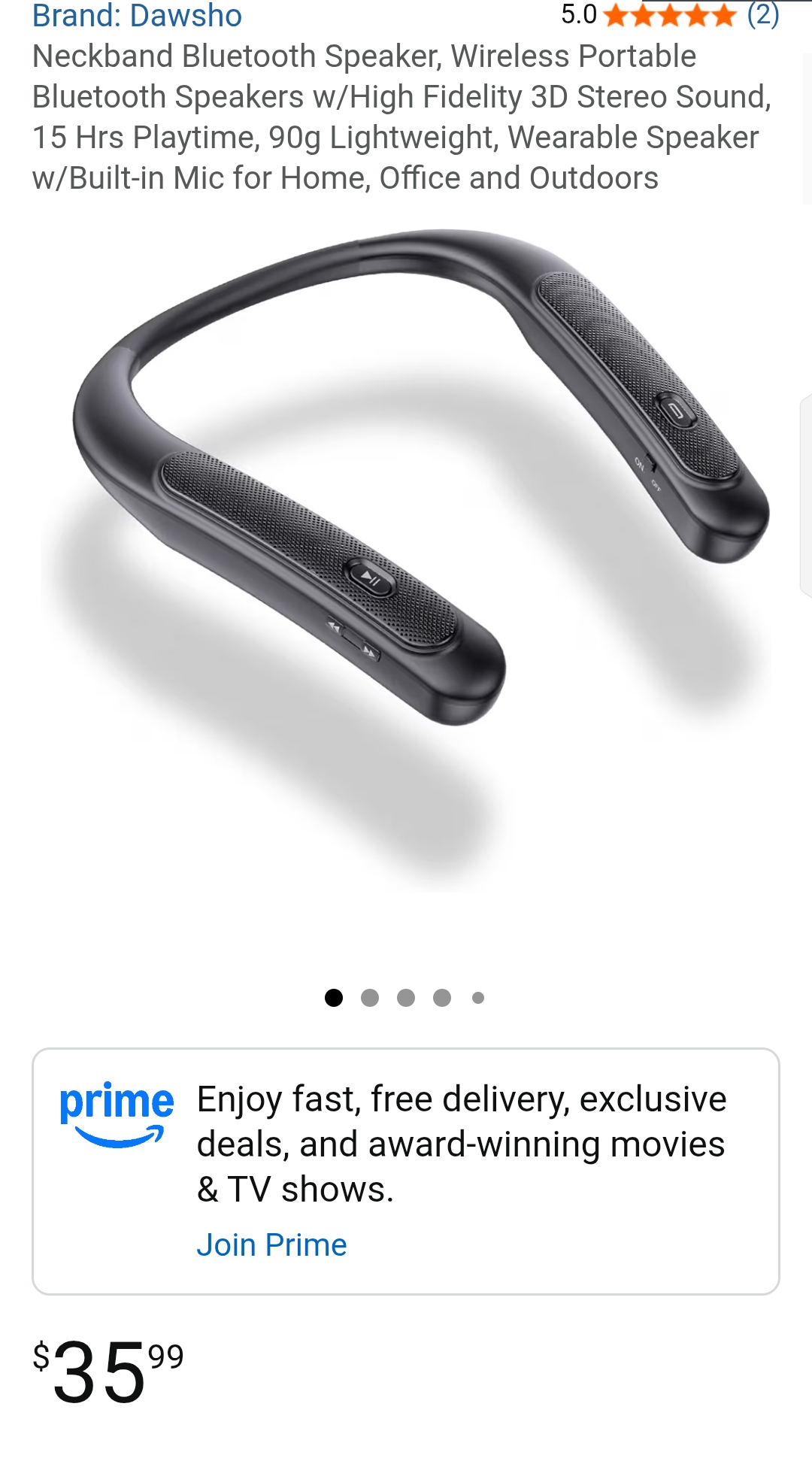 neckand bluetooth speaker