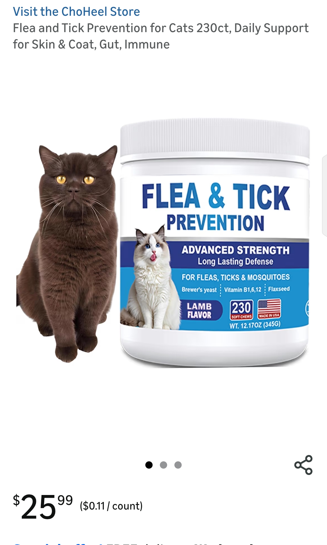 flea and tick prevention for cats chewable