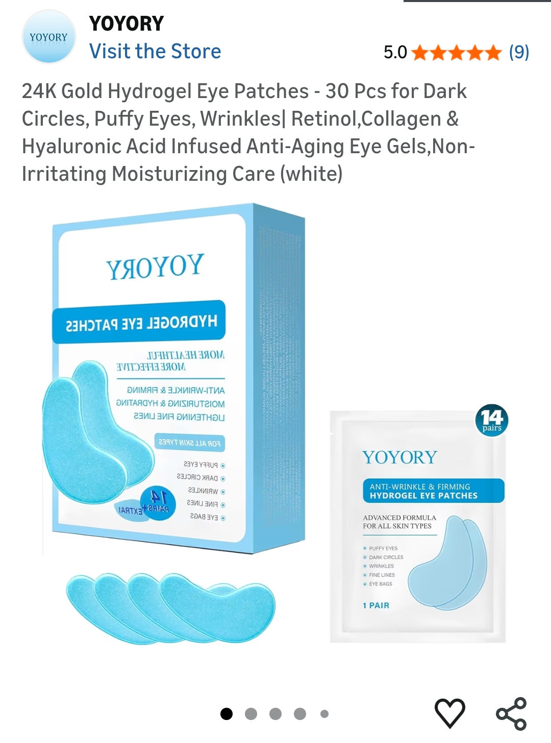 Hydrogel Eye Patches
