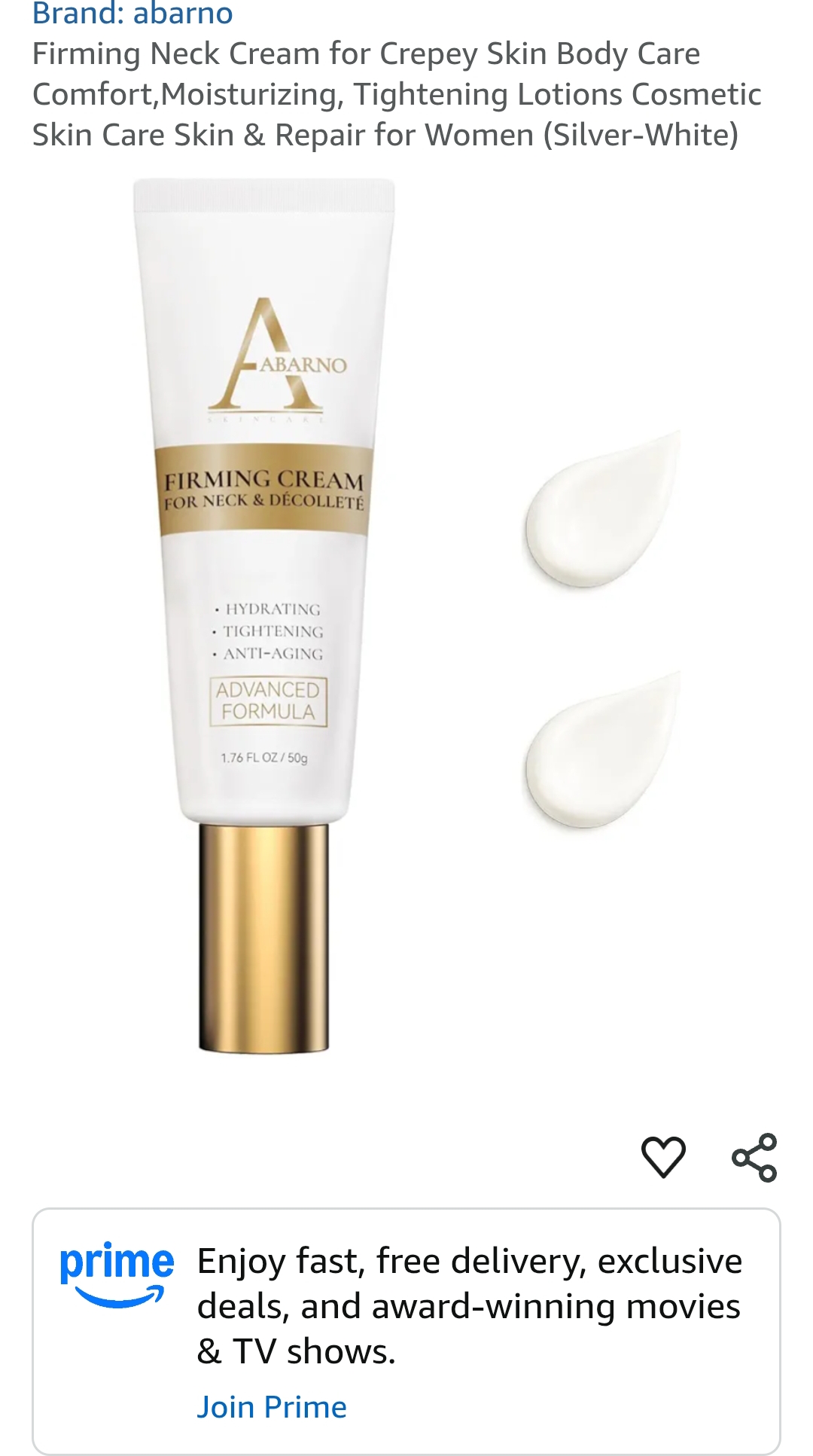 abarno Firming Neck Cream (Silver-White)