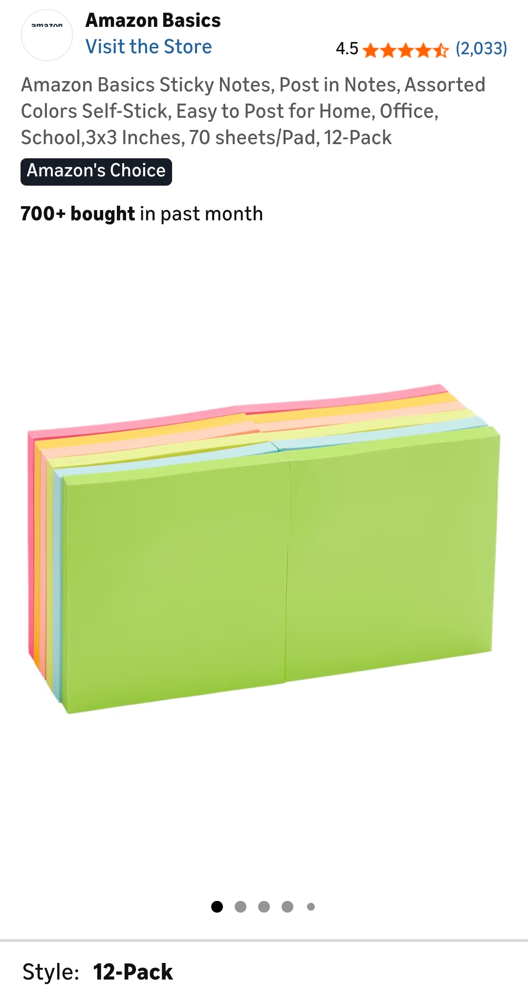 amazon basics sticky notes