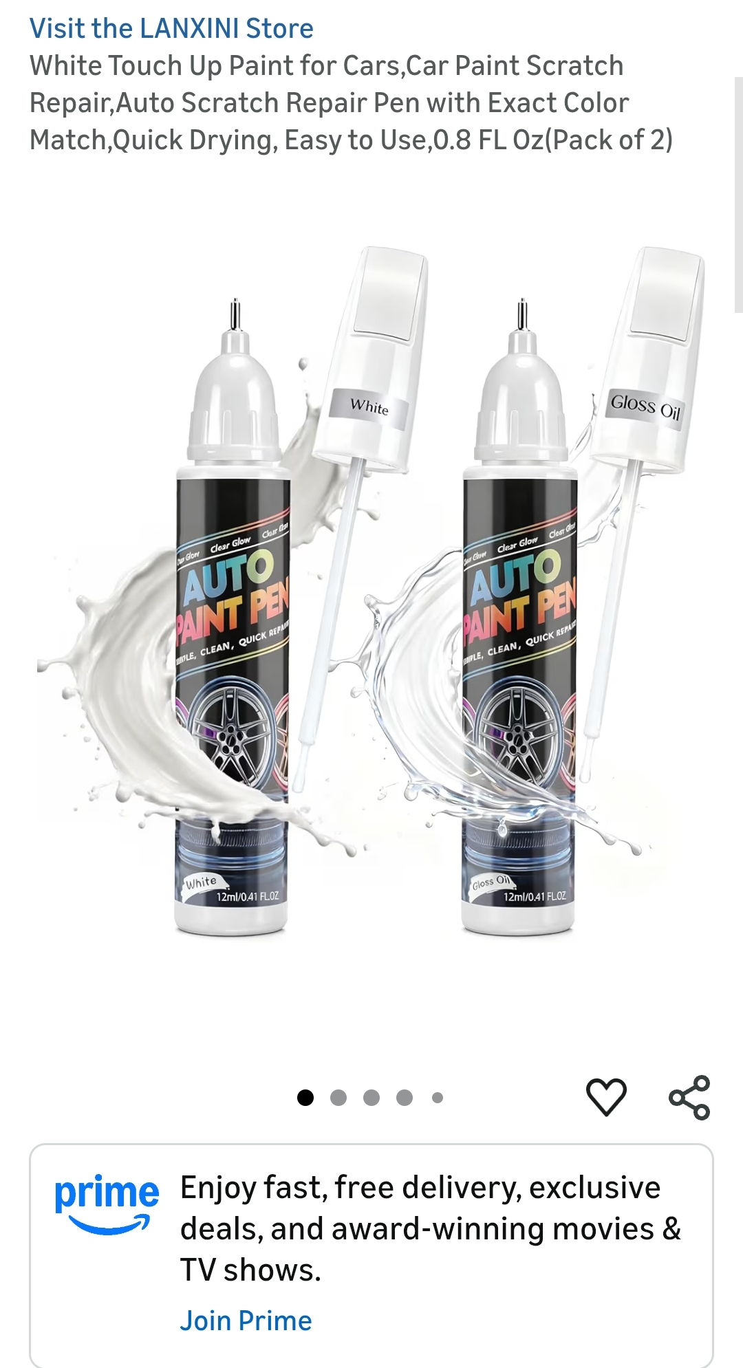 pearl white car paint touch up