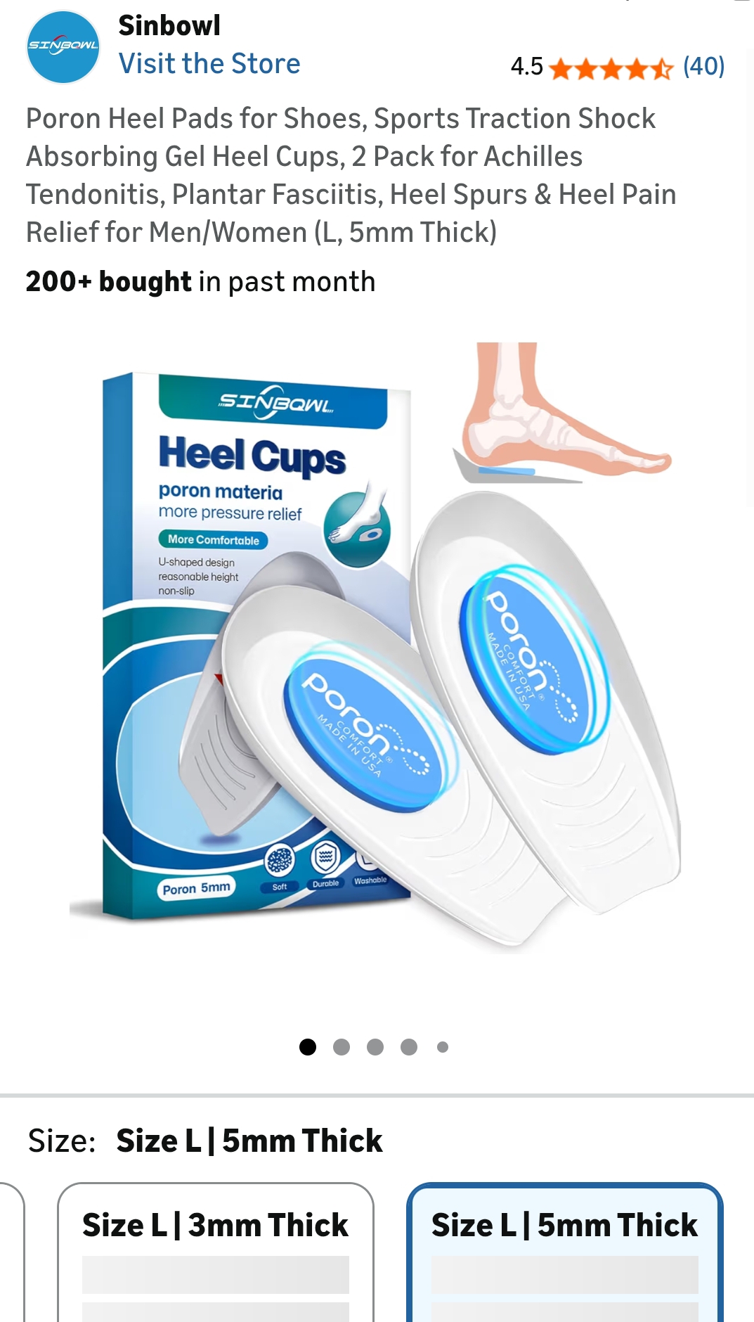 gel heel cushion inserts