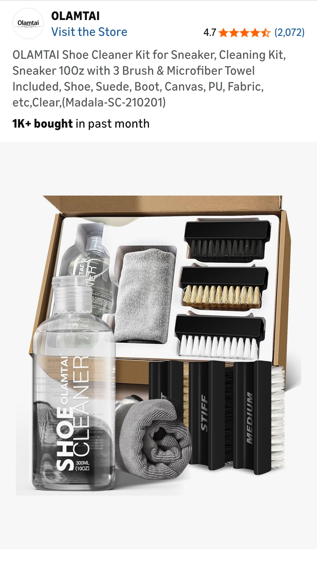shoe cleaning kit