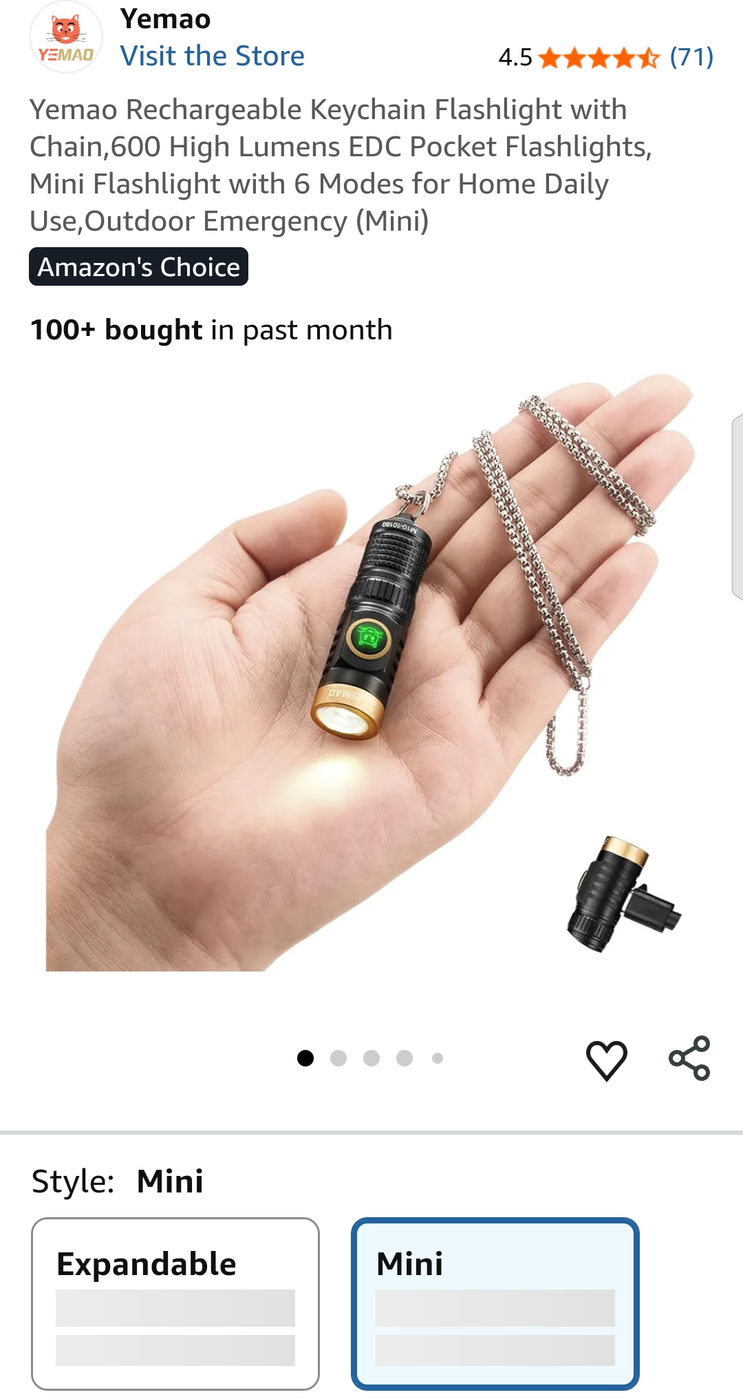 keychain flashlight