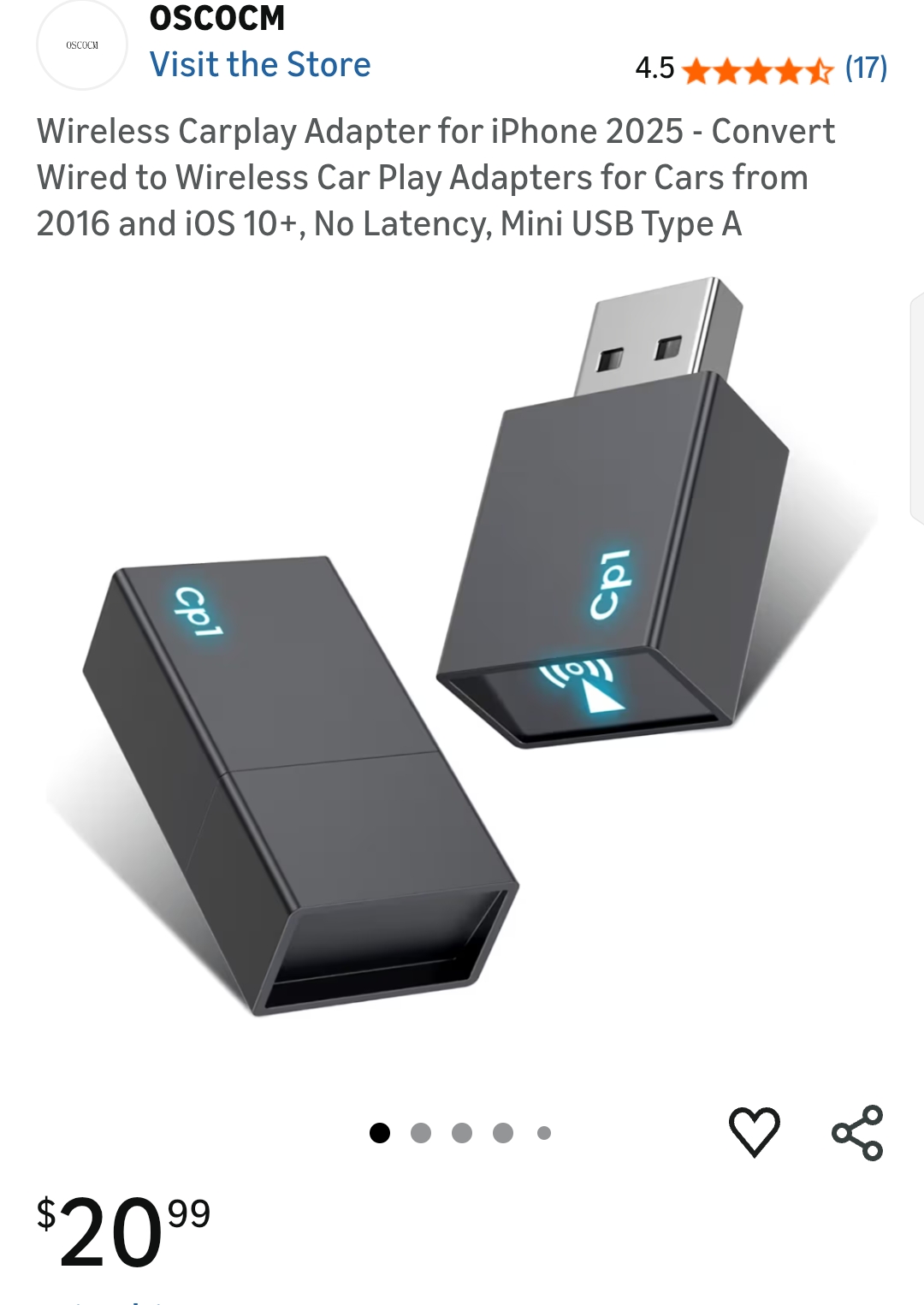 Wireless Carplay Adapter for iPhone