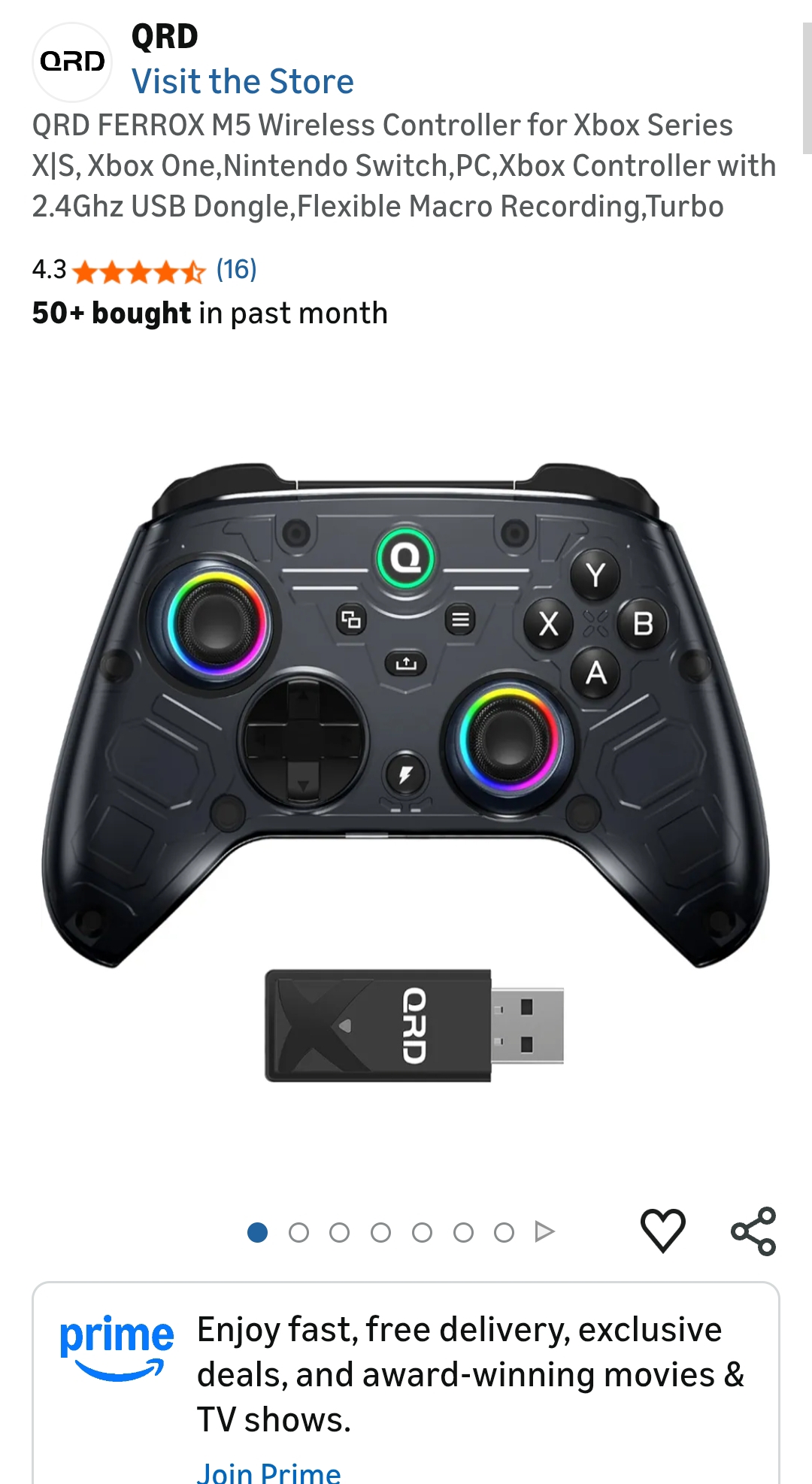 "xbox controller qrd "