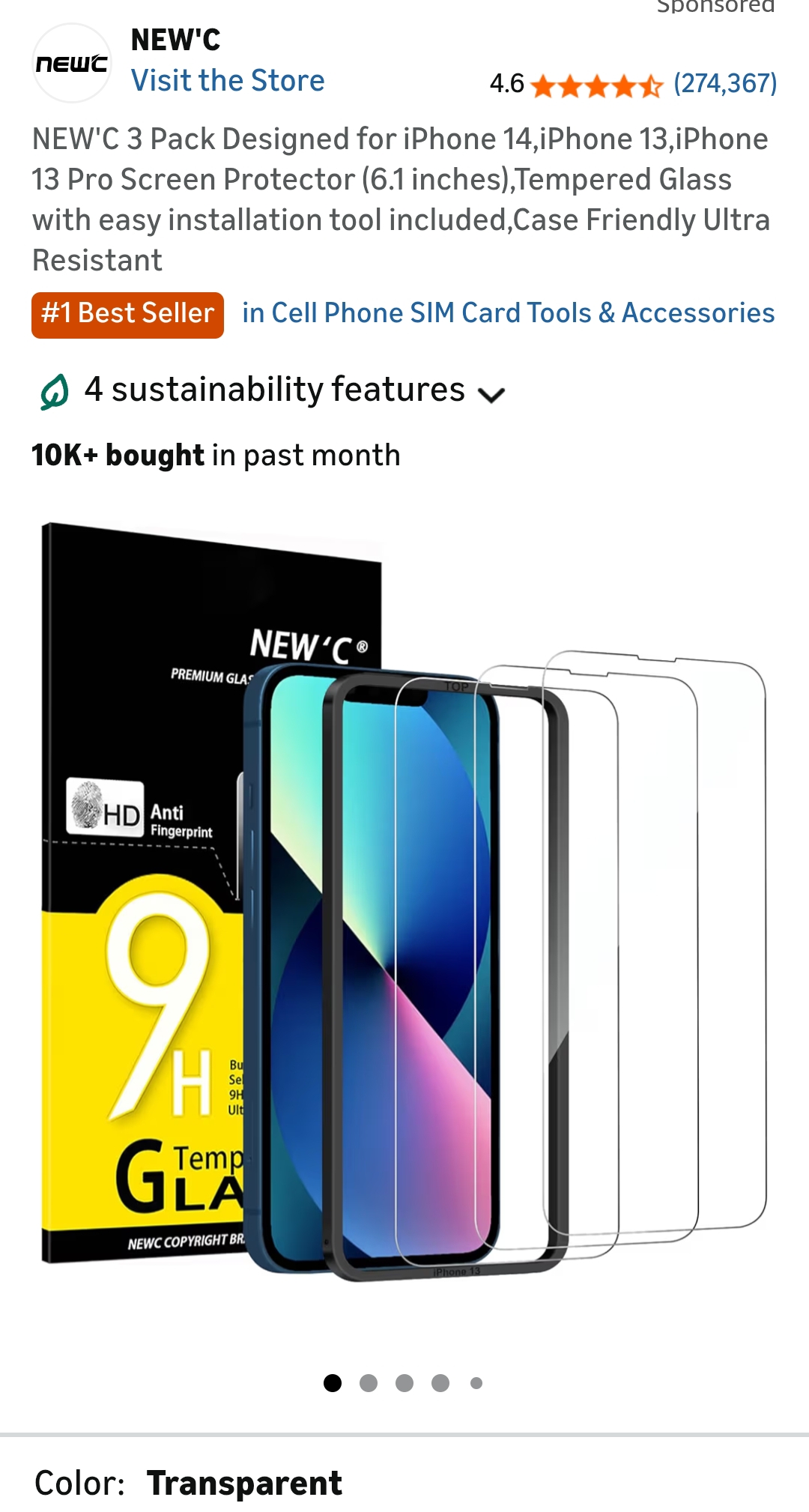 iPhone 14,iPhone 13,iPhone 13 Pro Screen Protector