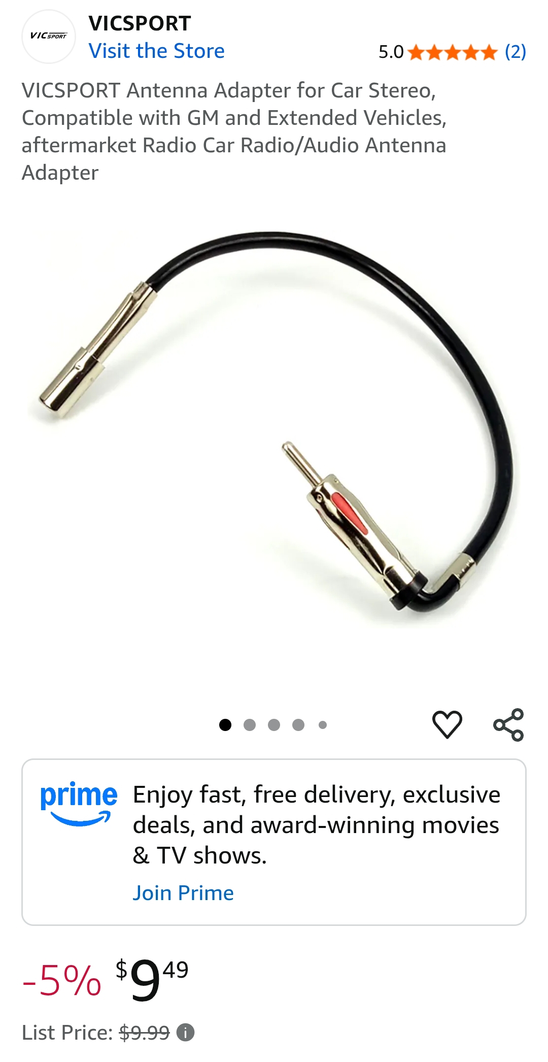 antenna adapter for car stereo gm