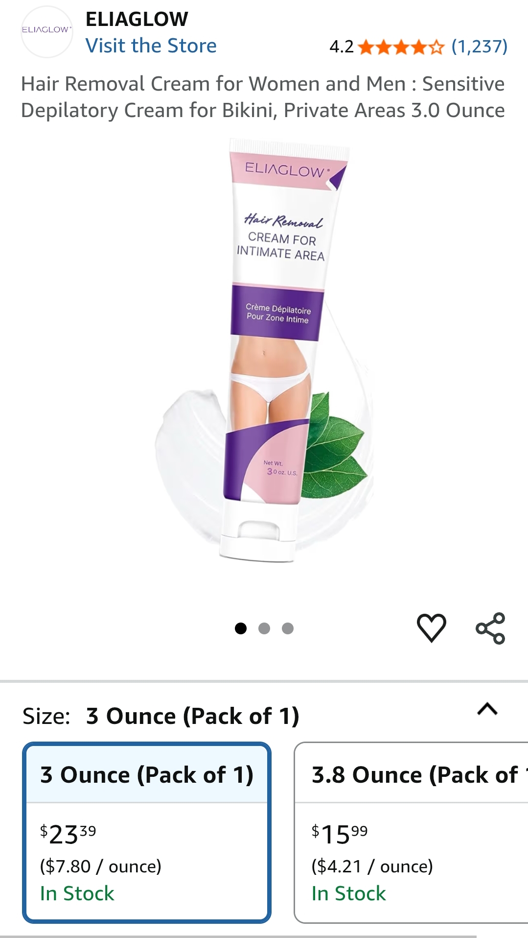 Hair Removal Cream for Women and Men