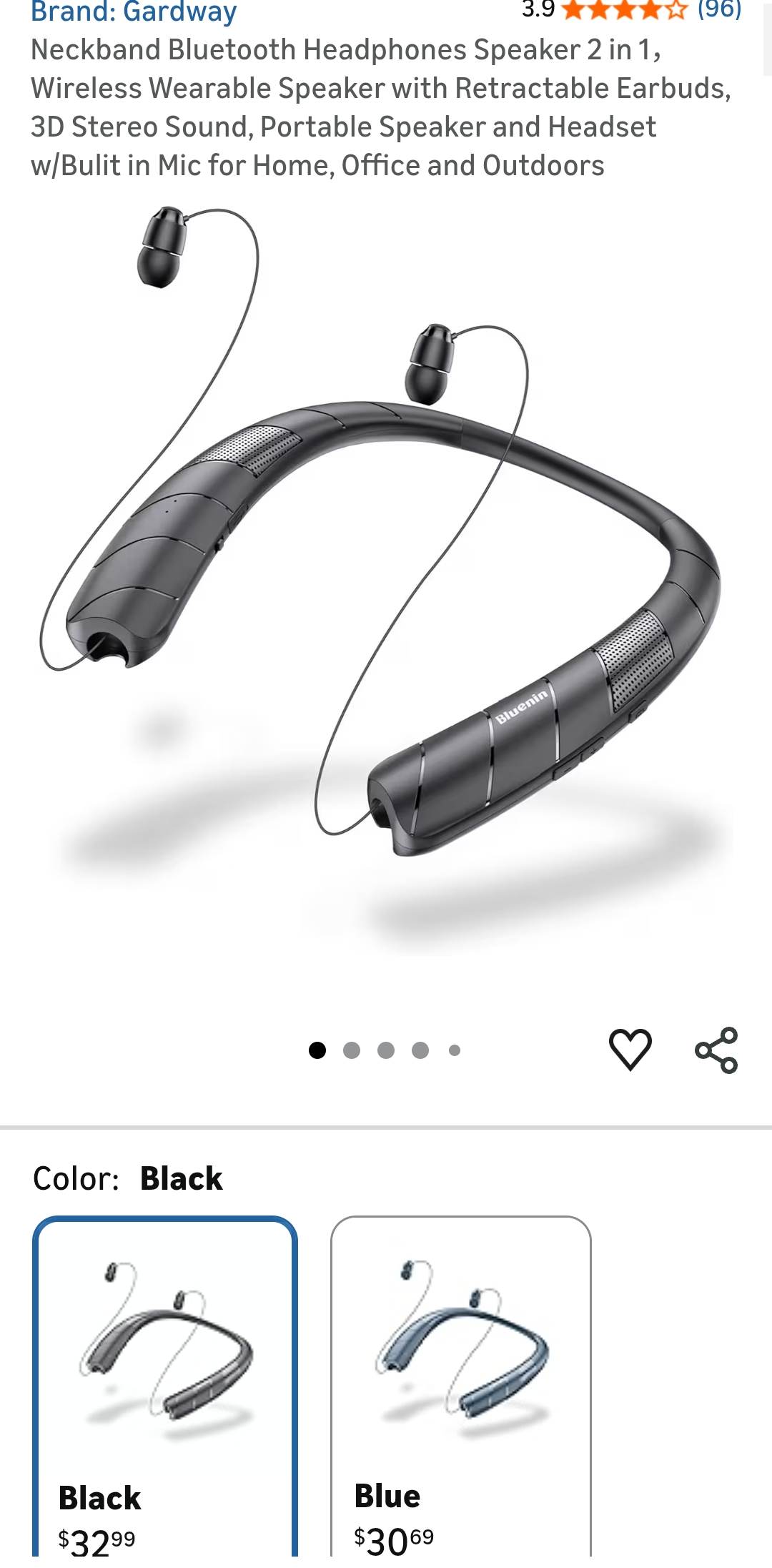 bluetooth headphone speaker 2 in 1